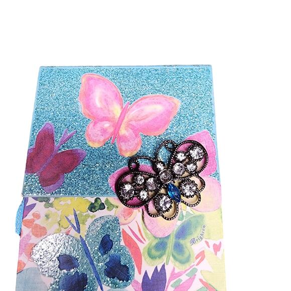 Brighton Jeweled Butterfly Note Pad NEW & Small‎ Dustbag - Picture 3 of 4